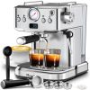 PlumChef Espresso Machine 20 Bar Professional Compact Household Coffee Espresso Maker with Milk Frother Steam Wand Pressure Gauge 60oz Water Tank Low
