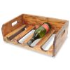 Wine Racks 4 pcs for 16 Bottles Solid Mahogany Wood