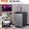 VEVOR Beer Kegerator, Single Tap Draft Beer Dispenser, Full Size Keg Refrigerator With Shelves, CO2 Cylinder, Drip Tray & Rail