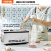VEVOR Automatic Ice Cream Maker with Built-in Compressor, 2 Quart No Pre-freezing Fruit Yogurt Machine, Stainless Steel Electric Sorbet Maker