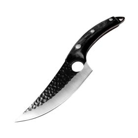 Butcher butcher for meat and bone with small scimitar(USPS Shipping) (Color: Black, Type: Kitchen Surpplice)