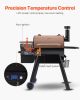 Wood Pellet Grill Smoker Outdoor Electric BBQ Grills 575 Sq.in Cook Area
