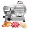Meat Slicer Machine,8.5/10 inch Commercial Meat Slicer, 240W Frozen Meat Cheese Deli Slicer